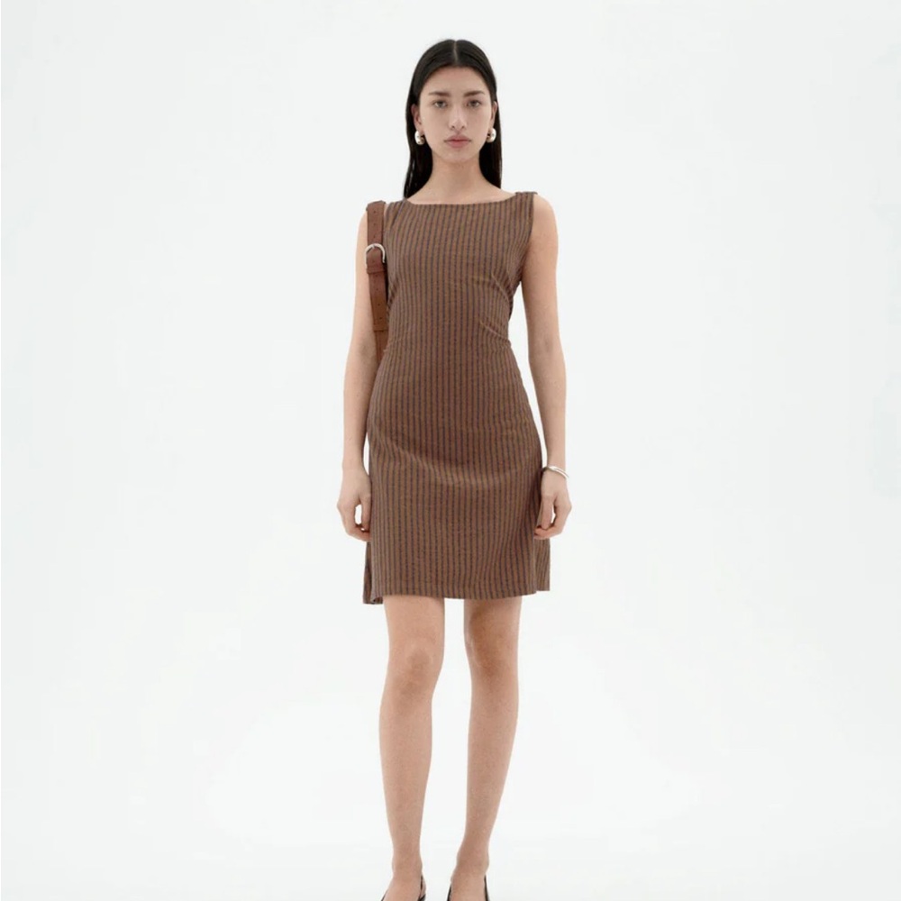 Cecile Stripes Dress - Thinking Mu XS
